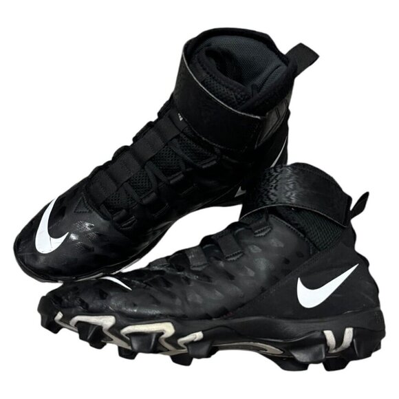 Nike Men's Force Savage Shark 2 Football Cleats Mid Top Black 12 US - Picture 2 of 10